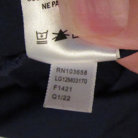 Life is Good Blue Performance LS Tee Lob Star Size Large Poly/Spandex Blend EUC - Picture 9 of 9